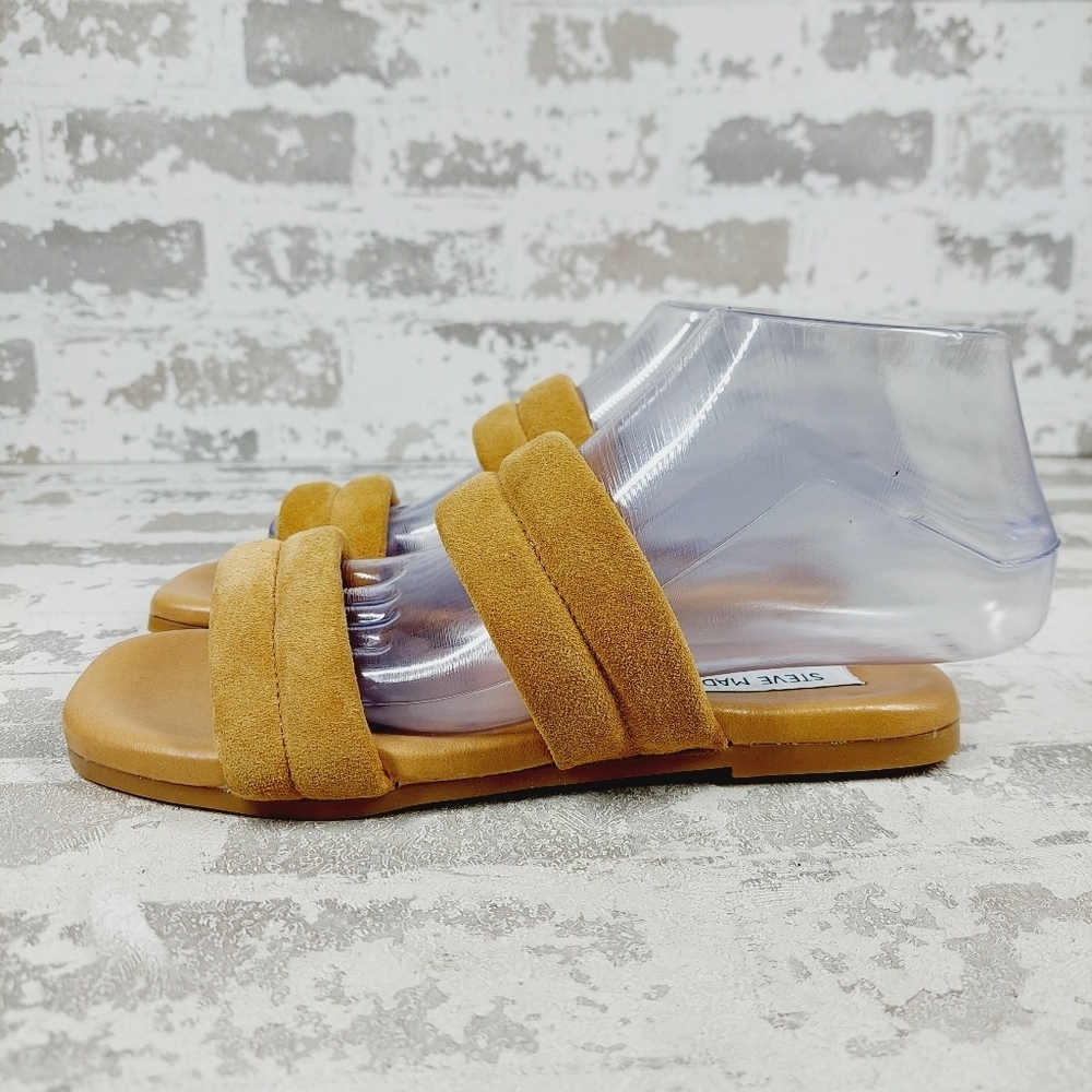 New Steve Madden Wizen Suede Slide Minimal Elegant Sandals B83
